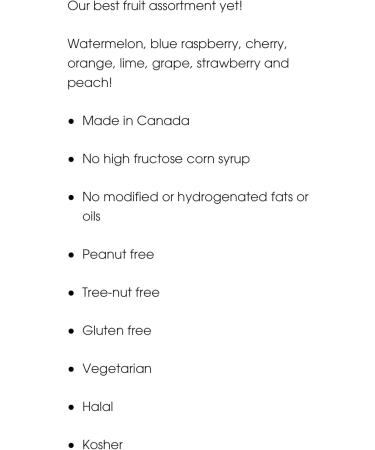 Fruit drops 400g kerr's candy gluten-free and peanut free - Buy Online on GoSupps.com