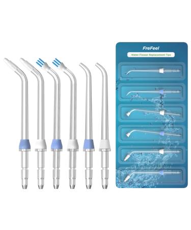 Replacement Tips for Waterpik Water Flosser (2 Classic Jet Tips & 2 Orthodontic Tips & 2 Plaque Seeker Tips)