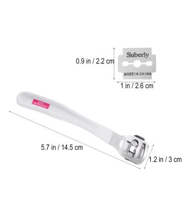 Foot Callus Remover & Cuticle Care - Pedicure Tool with 20 Blades for Hard Skin & Corns - Ultimate Foot Care Solution - Buy Online on GoSupps.com