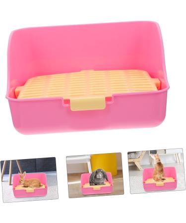 COSMEVIVI Box Rabbit Toilet Pet Potty Pet Supply Small Pet Toilet Pet Training Corner Little Pig Pee Toilet Bunny Potty Bunny Toilet Rabbit Potty Pet Drawer Potty Pet Litter Tray 28.5X23.5X15.5CM Pink - Buy Online on GoSupps.com