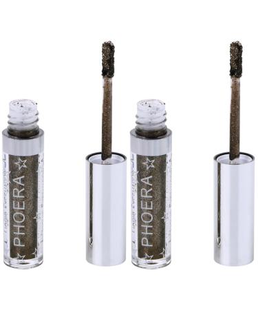 FOMIYES 2pcs Eye Shadow Glow Glitter Eyeliner Sparkling Eyeliner Shining Eyeshadow Glitter Eyeshadow Liquid 1 count (Pack of 1) As Shownx2pcs