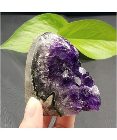 Buy JUKUCKV Natural Amethyst Geode Crystal Cluster - Spiritual Support Purple Quartz Specimens for Healing & Decor - Buy Online on GoSupps.com