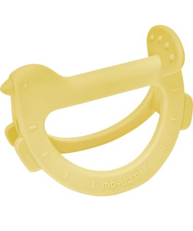 MOYUUM Swing Bird Teether  Baby Gift for Newborn  Roly Poly Toy  Pack of 1 (Yellow)