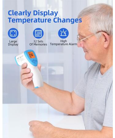 AILE Digital Thermometer for Adults & Babies - Infrared No Touch Medical Thermometer for Newborns, Ear & Forehead Temperature Gun - Buy Online on GoSupps.com