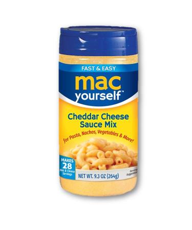 Mac Yourself | Delicious Cheddar Cheese Sauce Mix | Perfect Cheese Powder for Macaroni, Nachos, Veggies and More | 9.3 oz