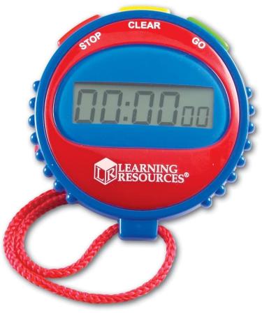 Learning Resources Simple 3 Button Stopwatch for Science Investigations and Math Exercises | Ages 5 - Buy Online on GoSupps.com
