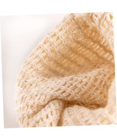 Baluue 4pcs Handmade Soap Bag Small Mesh Bag Drawstring Shower Bag Mesh Storage Bags Cotton Linen White - Buy Online on GoSupps.com