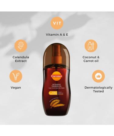 Carroten Tanning Oil 125ml 4.23oz - Sun-Kissed Glow in a Bottle | 1-Pack - Buy Online on GoSupps.com