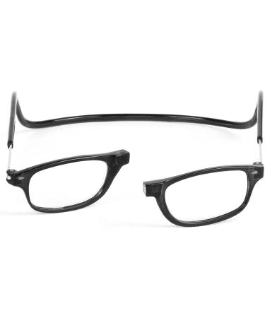 TBOC Pack Reading Glasses for Men & Women 2 Units +1.50 Diopters Transparent & Black Foldable Magnetic Closure Ideal for Presbyopia - Buy Online on GoSupps.com