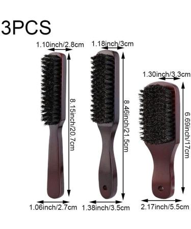 Natural Wild Boar Bristle Men's Beard Brush - Stiff Frank Brush for Grooming & Shaving - Mustodel Cleaning & Hair Styling Comb - Buy Online on GoSupps.com