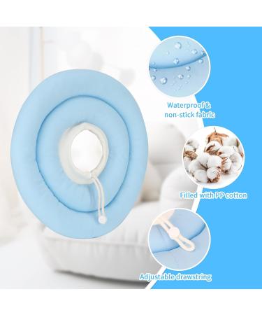 Sbayool Blue L Soft Adjustable Dog Donut Cone Collar for Post-Surgery Recovery - Anti-Licking & Comfortable - Buy Online on GoSupps.com