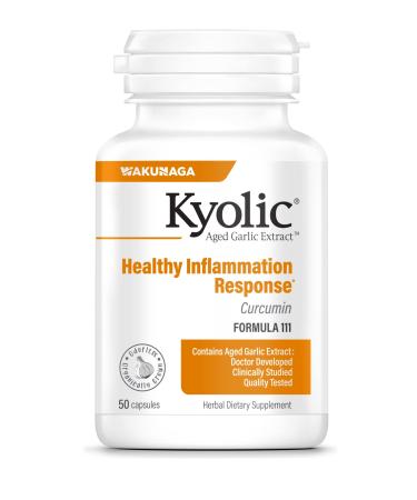 Kyolic Aged Garlic Extract Formula 111, Healthy Inflammation Response, 50 Capsules (Packaging May Vary) 50 Count (Pack of 1)