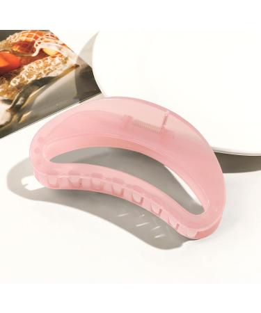 Women Hair Claw Hollow Geometric Semicircle Shape Hair Clip Strong Grip Back Head Large Volume Hair Clamp White - Buy Online on GoSupps.com