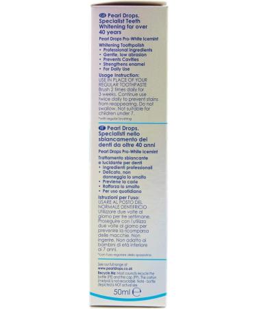 Pearl Drops Whitening Toothpolish Ice White Freshmint Boost - 50ml - Buy Online on GoSupps.com