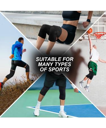 Acwoo Knee Support Bandage - Adjustable Patella Brace for Men & Women | Knee Pain Relief & Meniscus Tear Support (2 Pieces Size L) - Buy Online on GoSupps.com