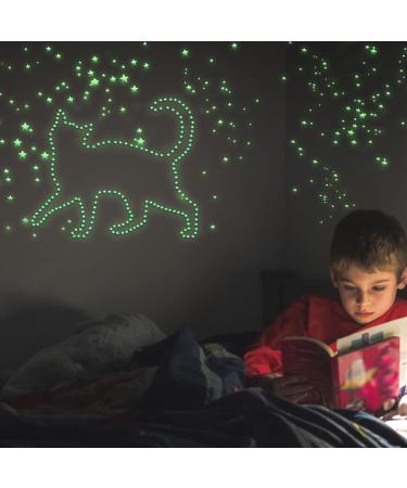 Glow in The Dark Stars Decals 633 Pcs - Luminous Dot 3D Starry Stickers for Ceiling and Wall Decor - Kids Bedroom Green - Buy Online on GoSupps.com