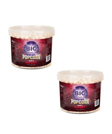 Biig Night In Popcorn Tub - Sweet - Have a Movie Night And Tuck Into This Huge Tub Of Popcorn - Pack of 2