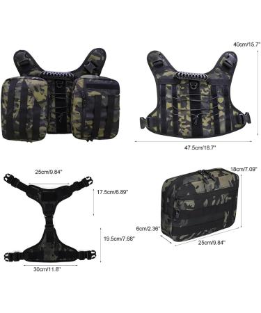 Hundred Backpacks - Waterproof Dog Saddle Backpack for Large Dogs | Light & Removable Hiking Pack with Dishes | Ideal for Outdoor Adventures - Buy Online on GoSupps.com