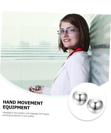 Homsfou Stainless Steel Handballs - Stress Relief & Massage Toys - Handmade Metal Sports Balls for Kids & Adults - Buy Online on GoSupps.com