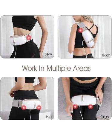 Rkxkj Electrical Slimming Belt - Abdominal Massage Device with 4 Modes High-Frequency Vibration & Hot Compress for Weight Loss & Tightening - Buy Online on GoSupps.com