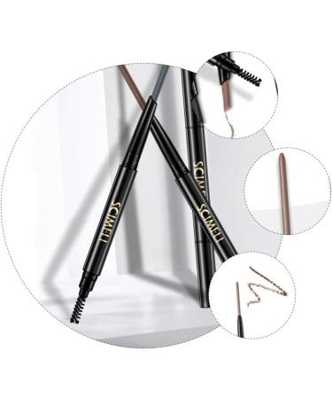 AUTSUPPL 2 1 Eyebrow Makeup Tools Microblading Pencil Eyebrow Pencil Black Makeup Eyebrow Brush Pencils Grey 1 count (Pack of 1) Grey - Buy Online on GoSupps.com