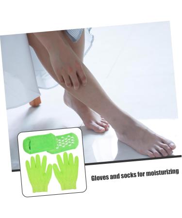 BIUDECO 1 Set Moisturizing Hand and Foot Covers Dry Hand Moisturizing Gloves for Women Moisturizing Socks Female Moisturizing Gloves Moisturizing Gloves and Socks Soft Moisturizing Gloves - Buy Online on GoSupps.com