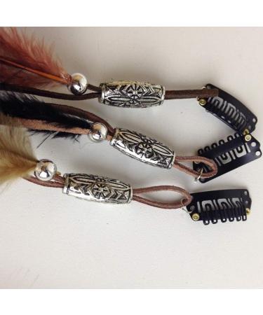 Boho Feather Headband 3 Pack - Handmade Hair Accessories for Women, Girls, and Kids | Tassel Bohemian Headdress for Parties, Cosplay, and Boho Chic Style - Buy Online on GoSupps.com