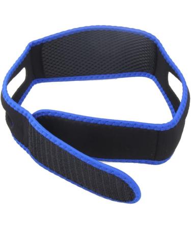 EROSPA Anti-Snoring Chin Strap | Soft Neoprene | Unisex | Black/Blue | Improve Sleep Quality - Buy Online on GoSupps.com