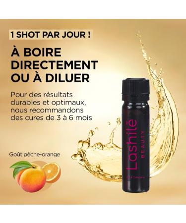 Lashil Beauty - Shots Collagen 5000 mg - Anti-aging action - Nutricosmetics to drink - 14 Day Program - Marine Collagen type 1 and 3 Zinc - Buy Online on GoSupps.com