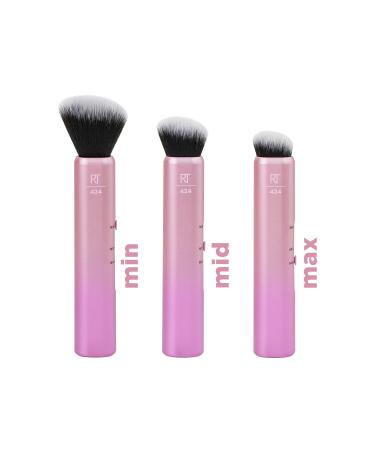 Real Techniques 3 in 1 Customizable Contouring Brush | Powder & Bronzer Makeup Tool - International Shipping Available - Buy Online on GoSupps.com