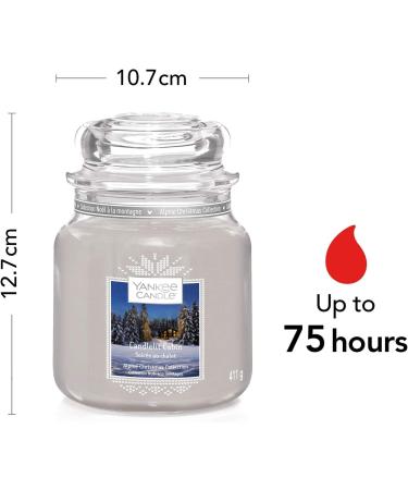 Yankee Candle Candlelit Cabin - Medium-Sized Fragrance Candle in Glass | Alpine Christmas Collection | Up to 75 Hours Burn Time - Buy Online on GoSupps.com