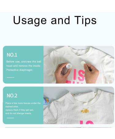 Laundry Stain Remover 50ML No-Wash Laundry Oil Stain Removal Roller Home Cleaning Agent For Jeans Clothing Pants Carpet Down Jacket Hersil - Buy Online on GoSupps.com