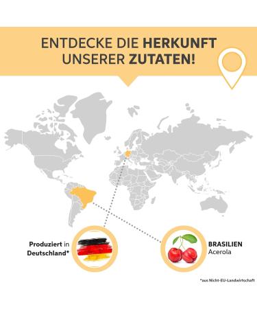 Poudre d'ac rola 200 g hautement dos e avec 25 % de vitamine C | Cerise ac rola sans additifs de qualit alimentaire crue 200 g (Lot de 1) - Buy Online on GoSupps.com