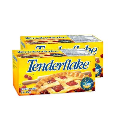 Canadian Tenderflake Pure Bakers Lard (2-Pack) - 1 Pound 454 Grams 1 Pound (Pack of 2)