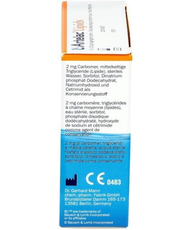 Buy Artelac Lipids MD Eye Gel 3x10g - Hydrating Eye Relief | International Shipping Available - Buy Online on GoSupps.com
