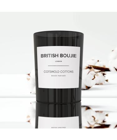Cotswold Cottons Large Luxury Scented Candle in Box | Fresh Linen Fragrance with Floral & Woody Hints | 280gm Natural Wax | Long Burn Time | Scented Candle Gifts for Women & Men - Buy Online on GoSupps.com