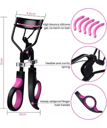 LDATY Eyelash Curler with Extra Replacement Refill Pads Classic Lash Curler Kit Pro Eyelash Curler No Pinching or Pulling Curled Eyelashes & Lash Line in Seconds Longer Curler Eyelashes (L) - Buy Online on GoSupps.com