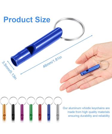 Aluminum Alloy Sport Pipe & 21 Emergency Whistles with Key Rings - Perfect for Sports Hiking Camping & Referees - Buy Online on GoSupps.com