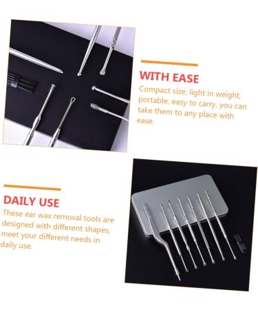 OUNONA 1Set Ear Cleaning Kit Ear Tool for Safe Ear Wax Removal Ergonomic Design for Comfort Ear Care Family and Friends - Buy Online on GoSupps.com