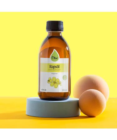 Olini Cold-Pressed Rapeseed Oil 500ml - Fresh Unprocessed Vegan & Gluten-Free - Rich in Unsaturated Fatty Acids & Vitamin E - Direct from Manufacturer - Buy Online on GoSupps.com
