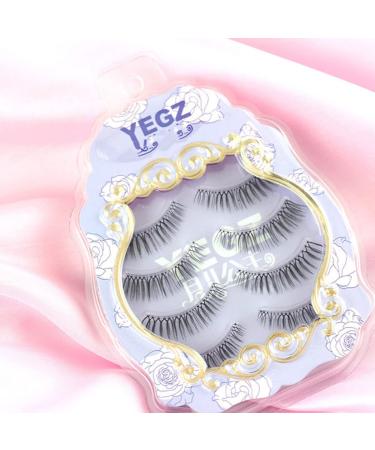 Angoily 12 Pairs Natural Magnetic Eyelashes - Long & Cat Eye Fake Lashes for a Natural Look | International Shipping - Buy Online on GoSupps.com