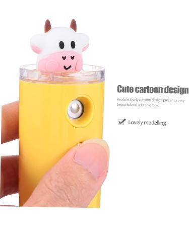 GLEAVI Moisturizer Diffuser for Car Skin Steamer Mister Humidifier Sprayer Spa Mini Light Travel 3.8x3.8x10.8cm Yellow - Buy Online on GoSupps.com