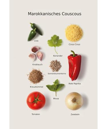 Trevijano Moroccan Couscous - 4 Portions of Flavorful Couscous with Tomatoes Sunflower Seeds & Spices (7x 300g) - International Shipping Available - Buy Online on GoSupps.com