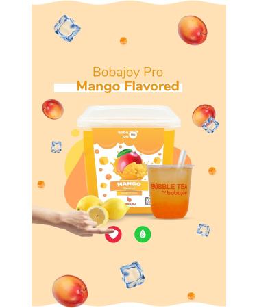 Bobajoy Mango Boba Pearls Popping Bursting Boba Bubble Tapioca Pearls For Bubble Tea 8.8 lbs - Buy Online on GoSupps.com
