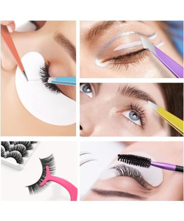 7pcs Eyebrow Tweezers Set for Women with Eyelash Applicator Tool and Scissors in PU Case - Buy Online on GoSupps.com