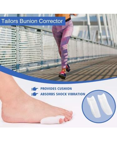 Anggrek Original Tailors Bunion Pads - 6 Soft Gel Hallux Valgus Protectors for Men & Women - Bunionette Toe Spreaders & Shields - Buy Online on GoSupps.com
