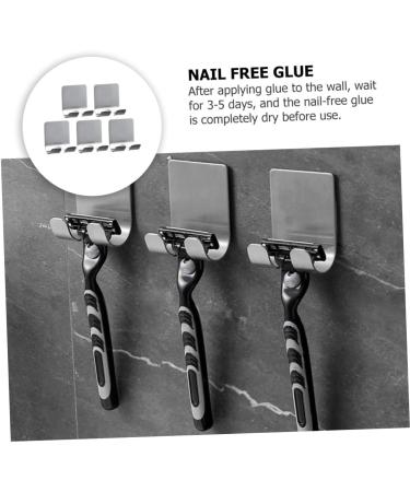 Childweet 5-in-1 Multifunctional Hook Rack - Aluminum Alloy Razor Hanger & Organizer | Fast-Paced Hook for Clothes & Shaving Tools - 5.7x4.5cm Silver - Buy Online on GoSupps.com