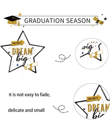24 Pcs Graduation Season Themed Cupcake Toppers Cake Topper Graduation Party Cake Decorations Party Decorations For Graduation Season Themed Congrats Graduation Party Supplies - Buy Online on GoSupps.com