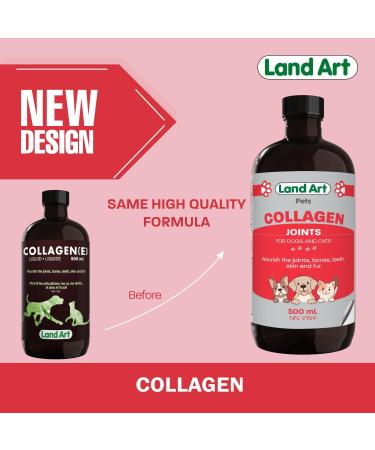 Pet Collagen Supplement Joint Care Formula with Grass Fed Beef Hydrolyzed Collagen Natural Beef Flavor - 500ml GMO Free Gluten Free Sugar Free - Made in Canada - Buy Online on GoSupps.com