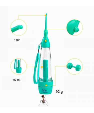 WNL Portable Travel Tooth Cleaner | Battery-Free Interdental Cleaner | Ideal for Orthodontics | 90 ml | Pressure Mouth Cleaning - Buy Online on GoSupps.com